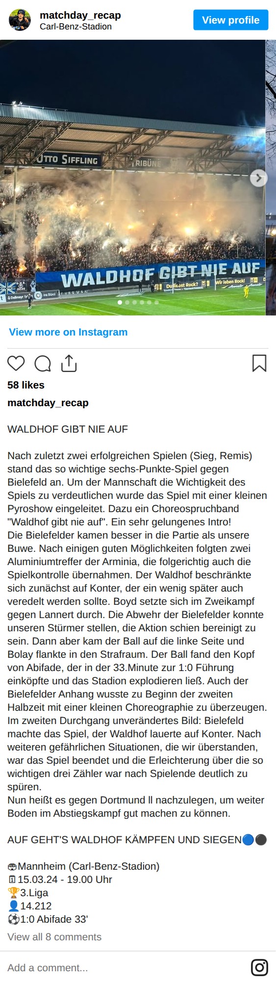 Matchbericht 15.03.2024