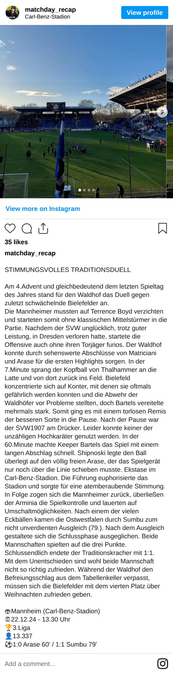 Matchbericht 22.12.2024